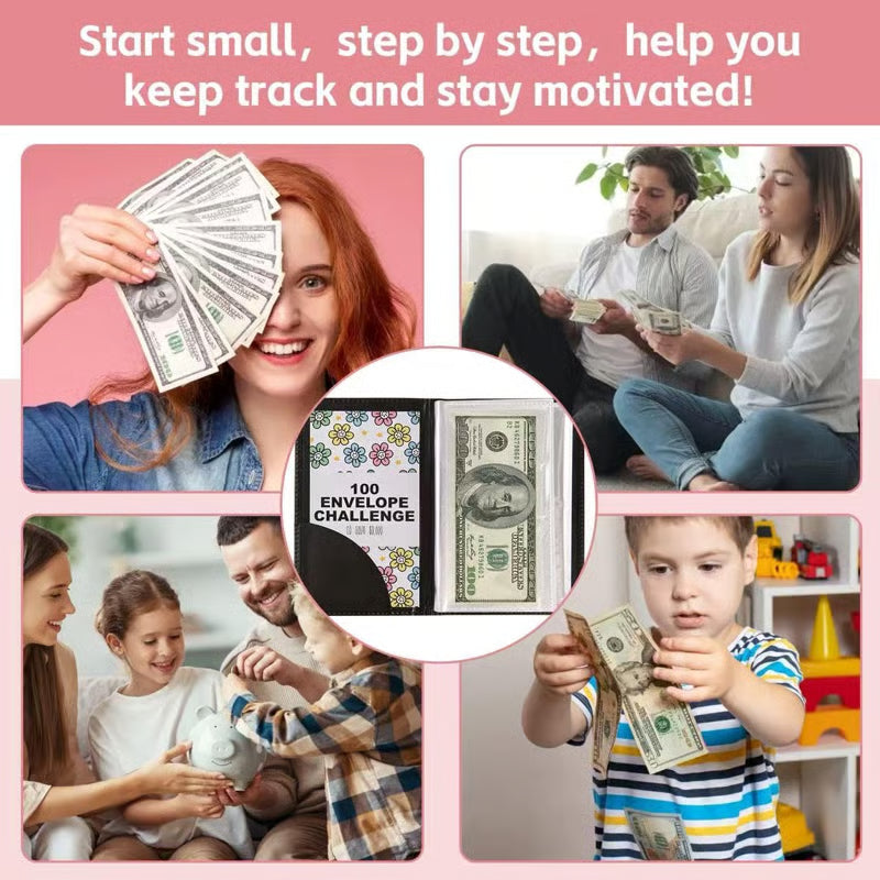 🔥LAST DAY 49% OFF🔥--💸100 Envelope Saving Challenged Binder