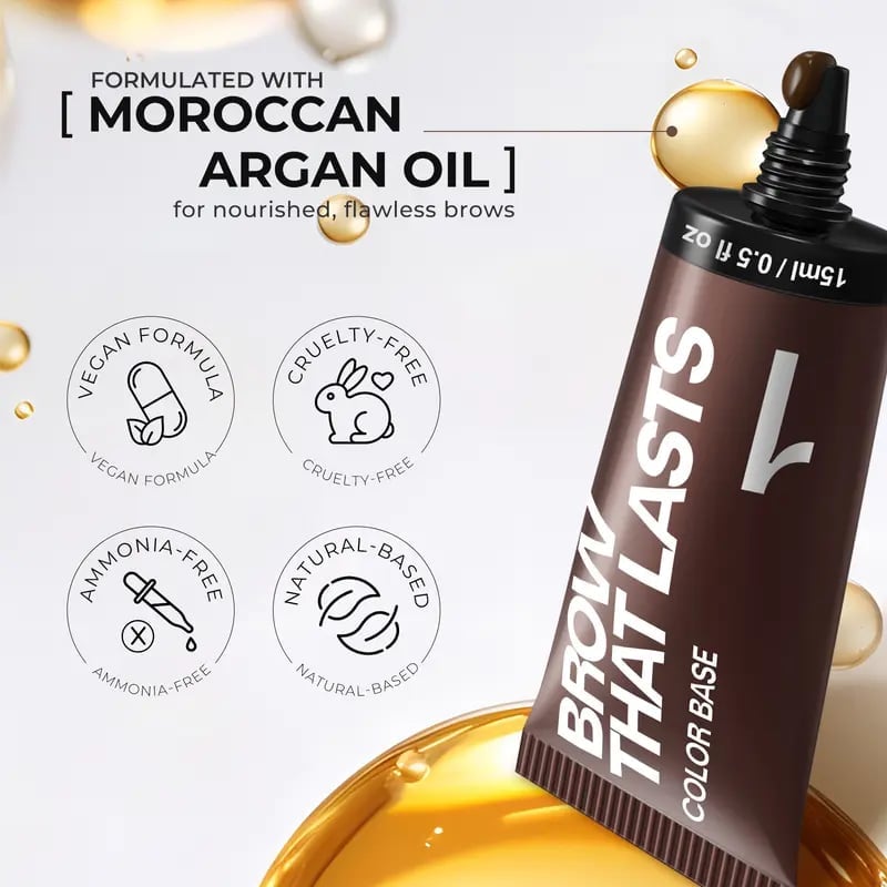 Eyebrow Tint Kit,Long-lasting Waterproof Sweat-proof Eyebrow Dye Paste Set