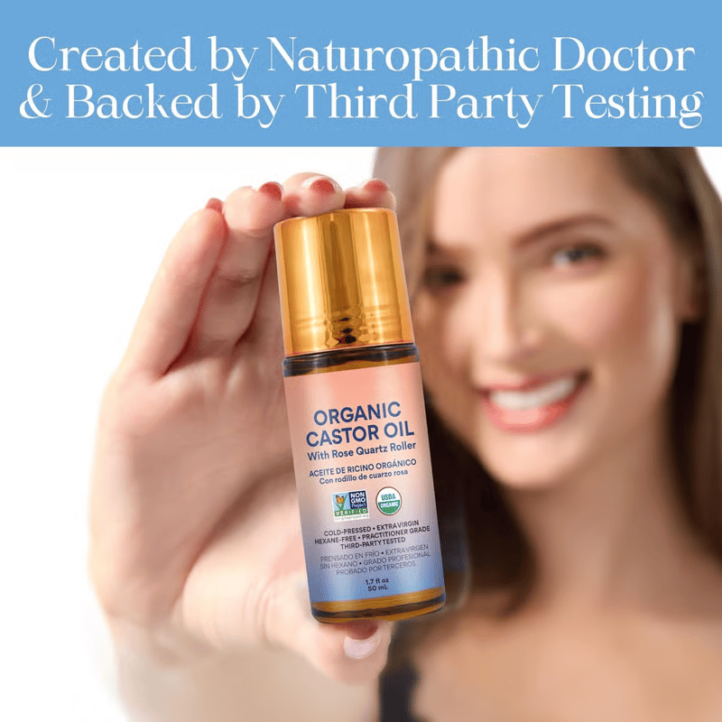 🌿 Refresh & Revive - 49% OFF - ✨ Organic Castor Oil Roll-On - For Radiant Skin, Lush Hair & Relaxation