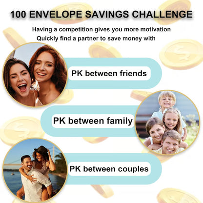 🔥LAST DAY 49% OFF🔥--💸100 Envelope Saving Challenged Binder