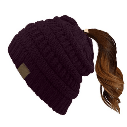 Women's Ponytail Beanie Hat