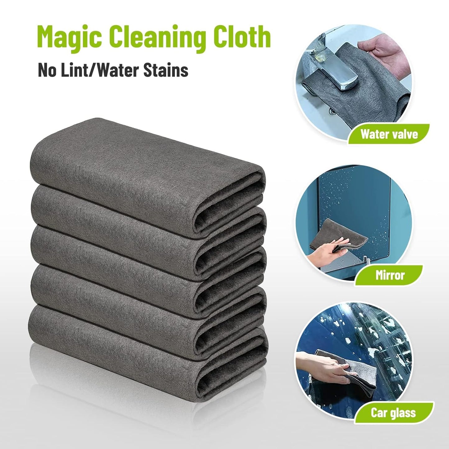 🔥Last Sale 49% OFF🔥10 Counts Magic Cleaning Cloth, Reuseable Thickened Streak Free Magic Cleaning Wipes