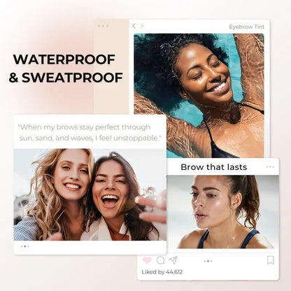 Eyebrow Tint Kit,Long-lasting Waterproof Sweat-proof Eyebrow Dye Paste Set